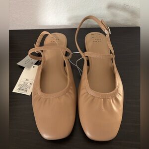 Target Nude/Tan Slingback Ballet Flats
